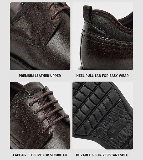 Hush Puppies Formal Lace-Up Shoes - Brown Formal Lace-Up Shoes