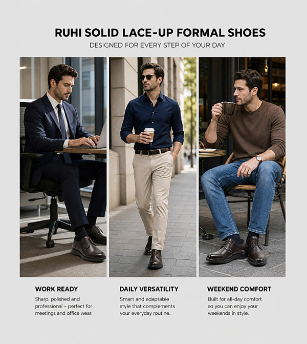 Hush Puppies Formal Lace-Up Shoes - Brown Formal Lace-Up Shoes
