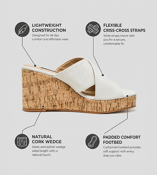 Nine West  Wedges - White Wedges