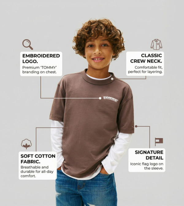 Tommy Hilfiger Tommy Hilfiger - Brown T-shirts