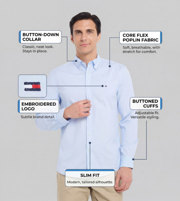 Tommy Hilfiger Tommy Hilfiger - Blue Casual Shirts