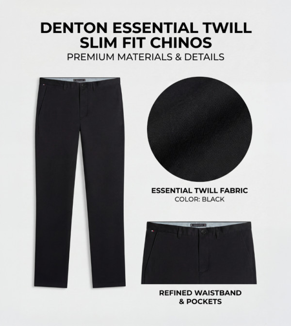 Tommy Hilfiger Clothing - Black Chinos