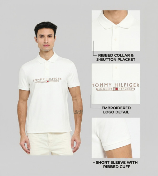 Tommy Hilfiger Tommy Hilfiger - White Polo T-shirts
