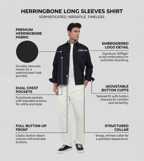 Tommy Hilfiger Shirts - Black Long Sleeves