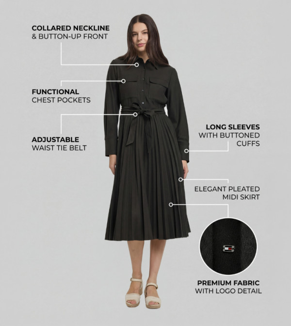 تومي هيلفيغر تومي هيلفيغر - أخضر Midi Dresses