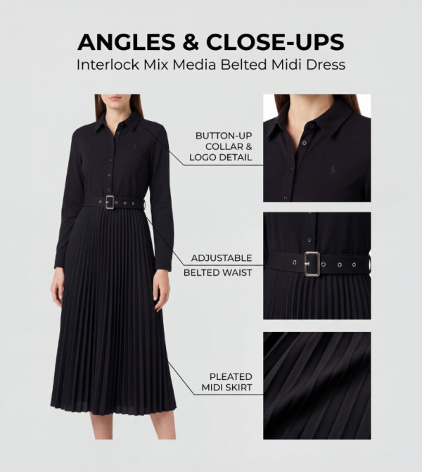 تومي هيلفيغر تومي هيلفيغر - أسود Midi Dresses