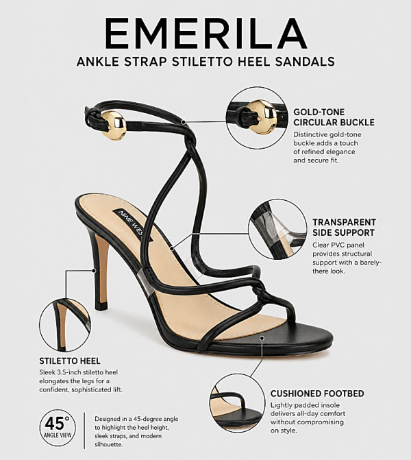 Nine West  Stilettos - Black Stilettos