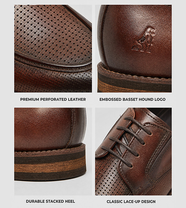هاش بابيز  أحذية رسمية  - حنطي Formal Lace-Up Shoes