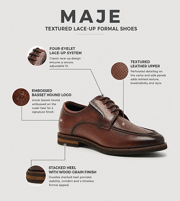 هاش بابيز  أحذية رسمية  - حنطي Formal Lace-Up Shoes