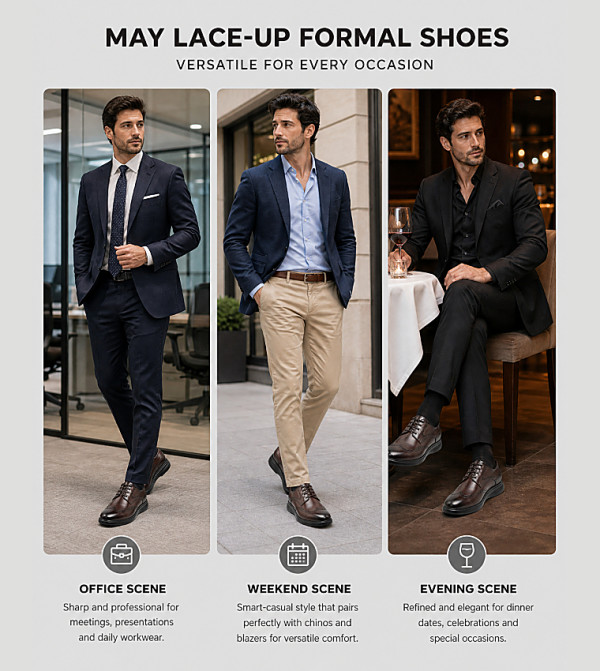 Hush Puppies Hush Puppies - Brown Formal Lace-Up Shoes