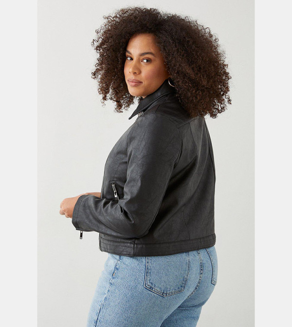 Dorothy Perkins Biker & Bomber Jackets - Black Biker & Bomber Jackets