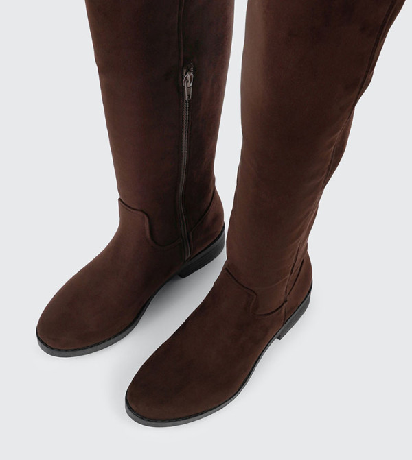 اردين  أحذية عالية الركبة - بني  Knee length Boots