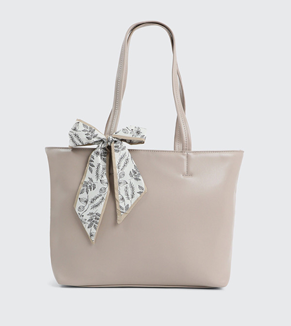 Ardene Bags - Taupe Tote Bags