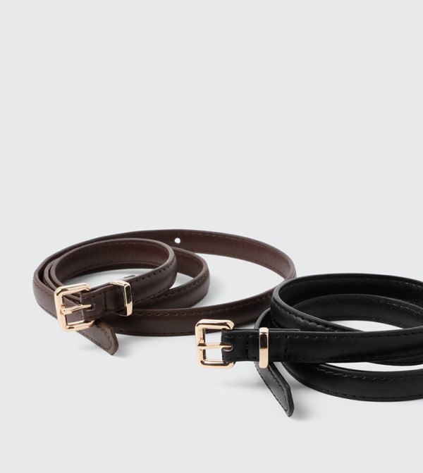 اردين  أحزمة - بني  Non Leather Belts