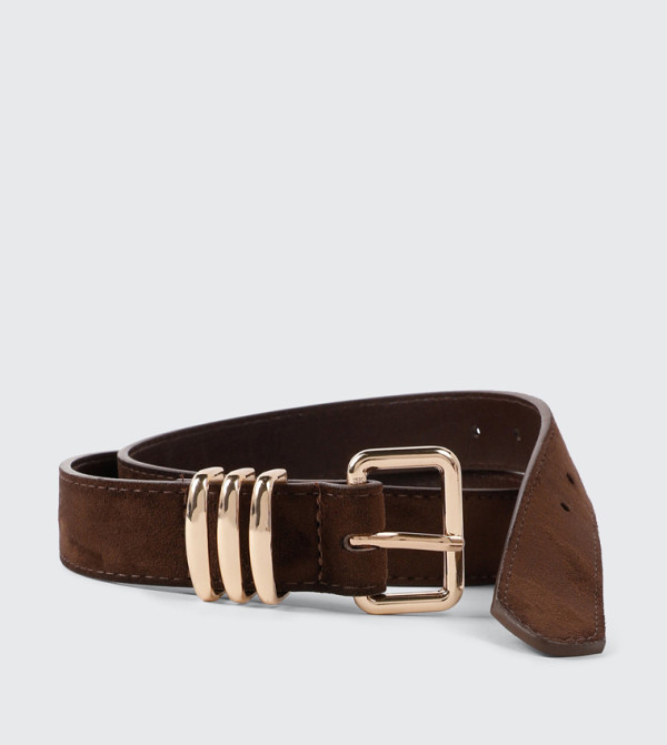 Ardene Non Leather Belts - Brown Non Leather Belts