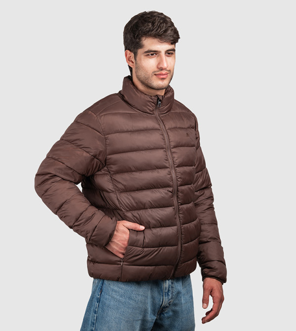 Aeropostale Puffer Jackets - Dark Brown Puffer Jackets
