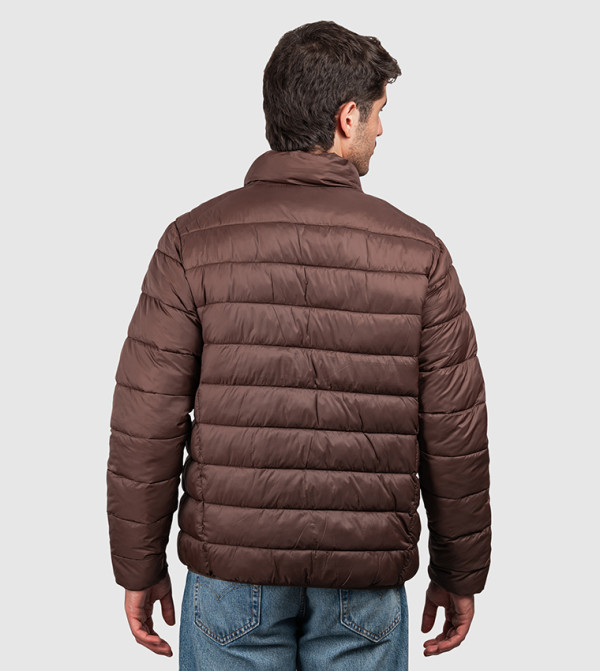 Aeropostale Puffer Jackets - Dark Brown Puffer Jackets