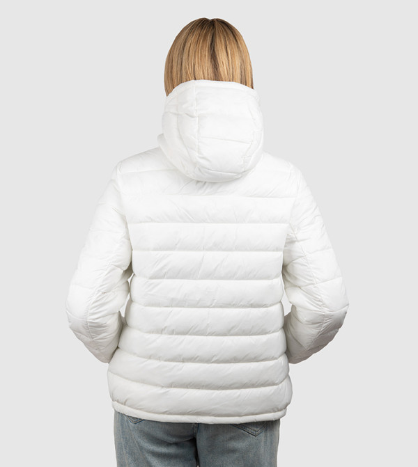 Aeropostale  Puffer & Quilted Jackets - White Puffer & Quilted Jackets