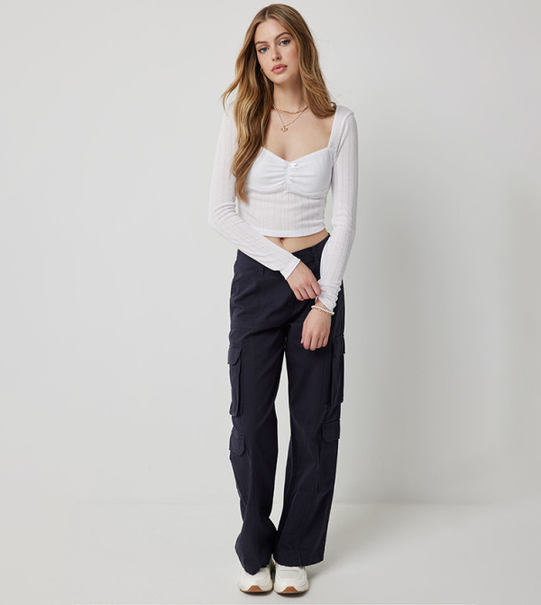 Ardene Ardene - White Cropped Tops