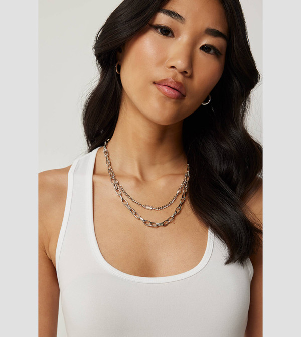 Ardene Sleeveless Tops - White Sleeveless Tops