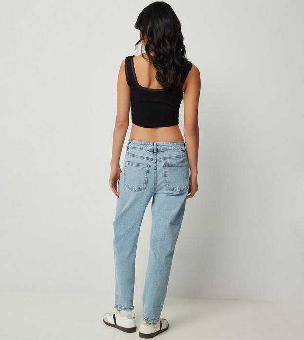 Ardene Mom Jeans - Blue Mom Jeans