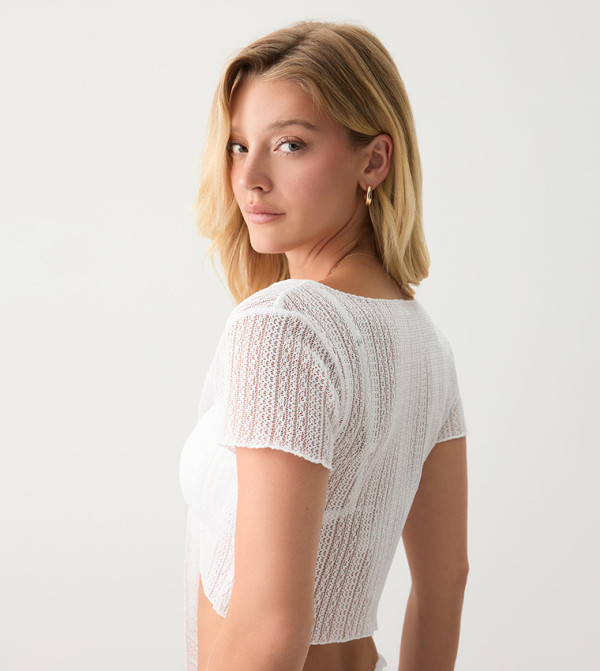 Ardene Ardene - White Cropped Tops