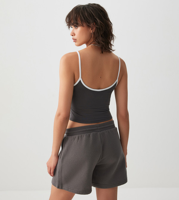 اردين  توبات قصيرة - أسود Cropped Tops