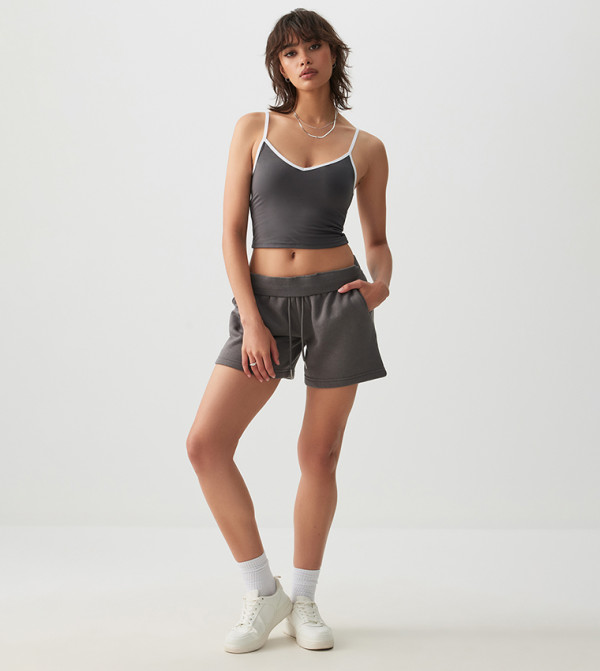 اردين  توبات قصيرة - أسود Cropped Tops