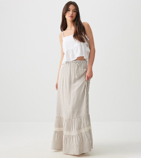 Ardene  Skirts - Beige Maxi Skirts