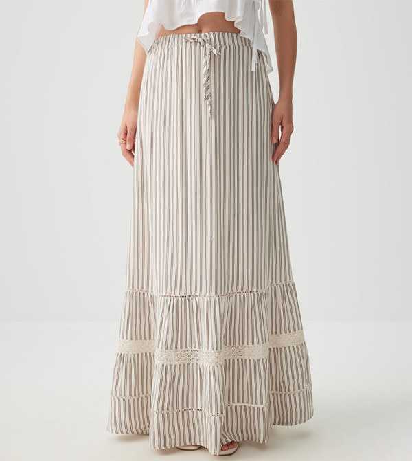 Ardene  Skirts - Beige Maxi Skirts