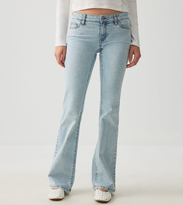 Ardene  baggy-denim-edit - Blue Slim Fit Jeans