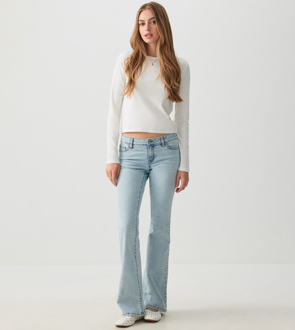 Ardene  baggy-denim-edit - Blue Slim Fit Jeans