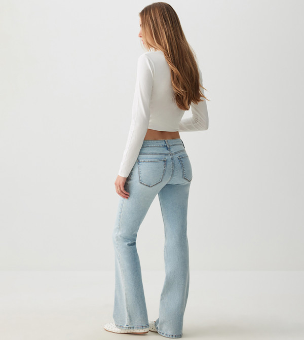 Ardene  baggy-denim-edit - Blue Slim Fit Jeans