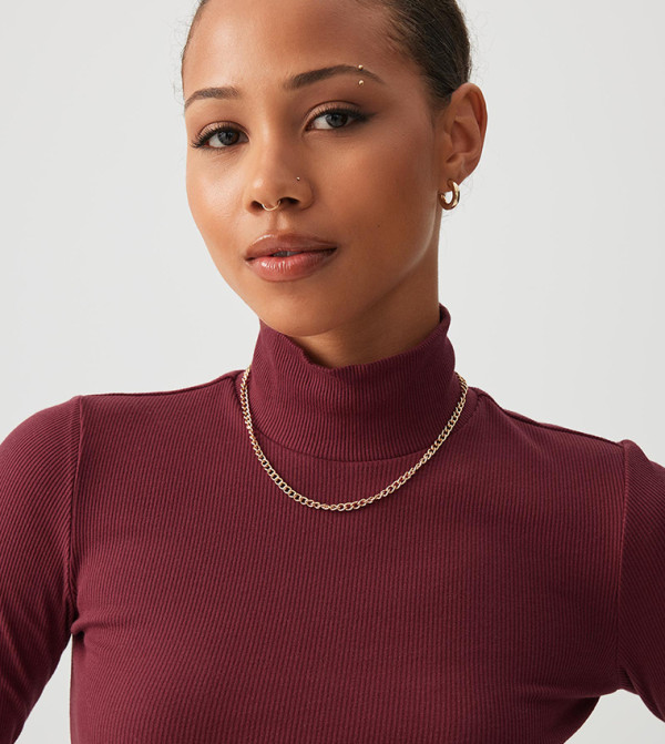 اردين  توبات كاجوال  - بورغندي Casual Tops