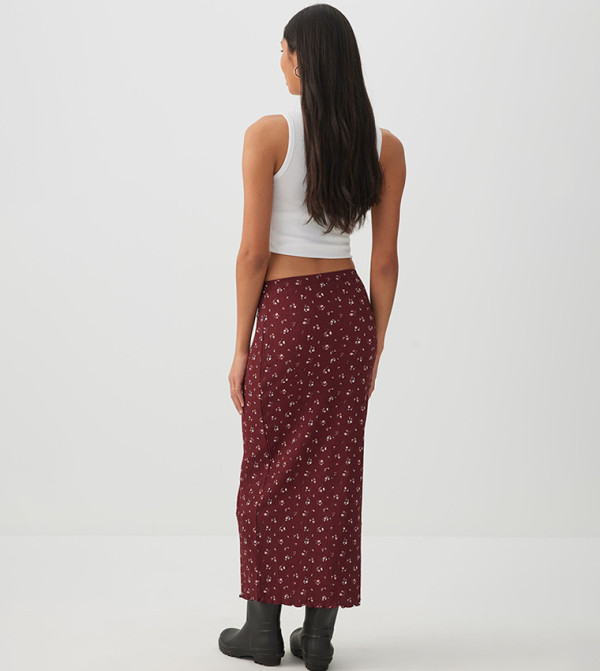 Ardene  - Burgundy Midi Skirts
