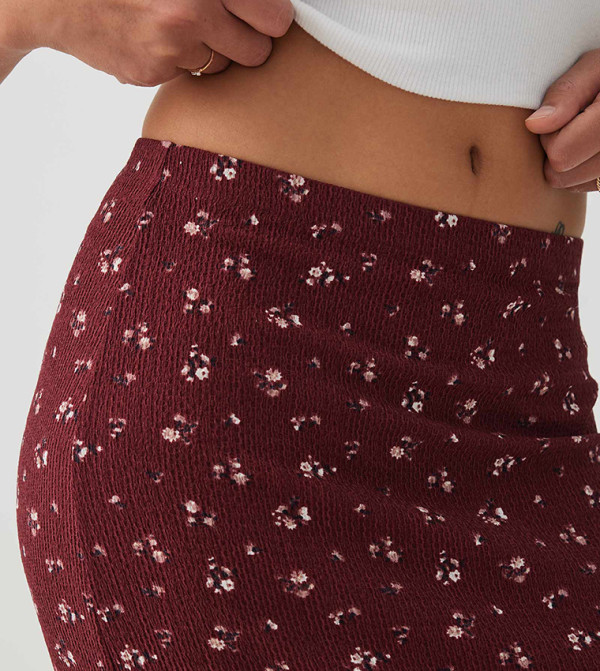 Ardene  - Burgundy Midi Skirts