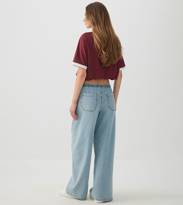 Ardene  Jeans - Blue Wide Leg Jeans