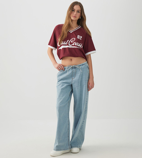 Ardene  Jeans - Blue Wide Leg Jeans