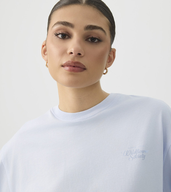 Ardene  T-Shirts - Blue Short Sleeve T-Shirts