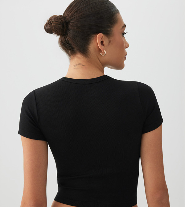 Ardene  Clothing - BLACK Cropped Tops