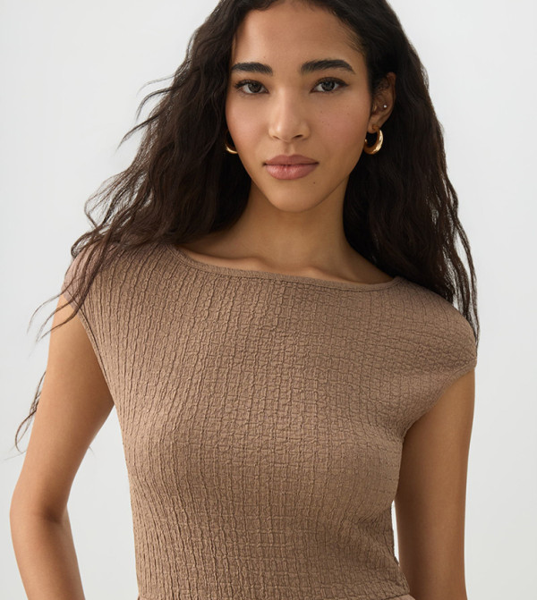 Ardene Ardene - Beige Midi Dresses