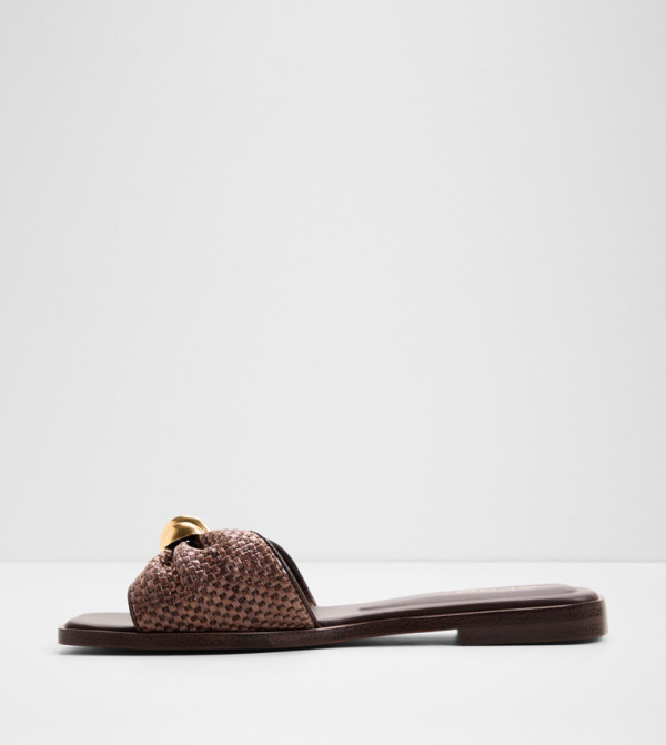 Aldo Shoes - Brown Flat Sandals