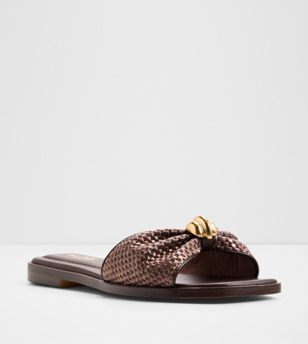 Aldo Shoes - Brown Flat Sandals