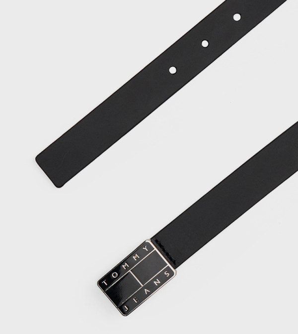 تومي جينز  أحزمة كاجوال  - أسود Non Leather Belts