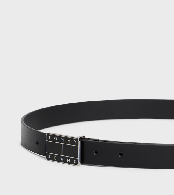 تومي جينز  أحزمة كاجوال  - أسود Non Leather Belts