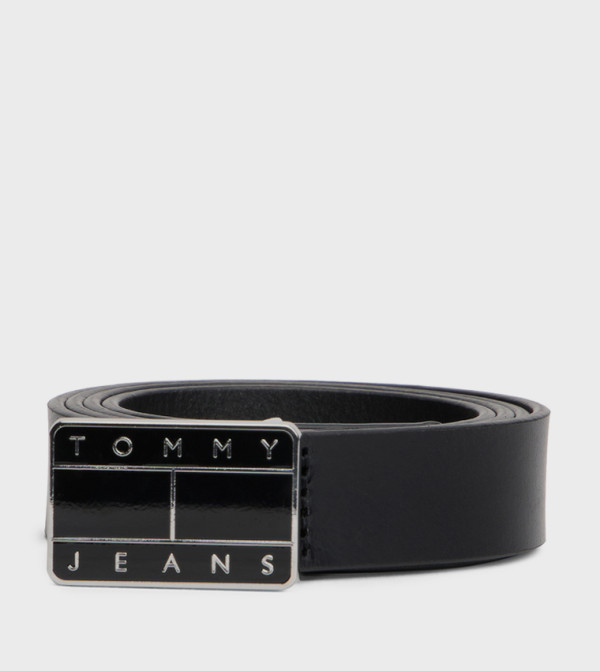 تومي جينز  أحزمة كاجوال  - أسود Non Leather Belts
