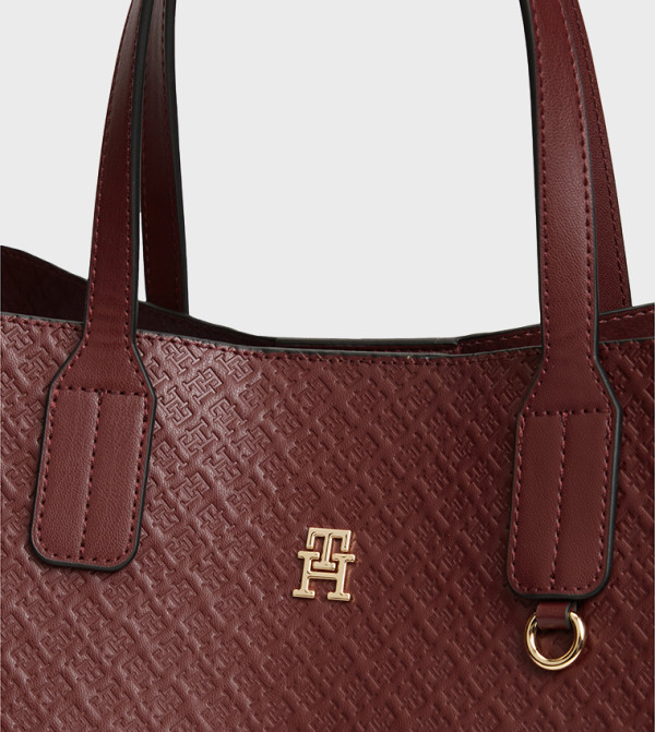 Tommy Hilfiger Tommy Hilfiger - Maroon Tote Bags