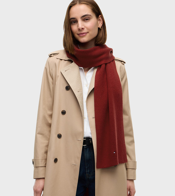 Tommy Hilfiger  Woollen Scarves - Red Woolen Scarves