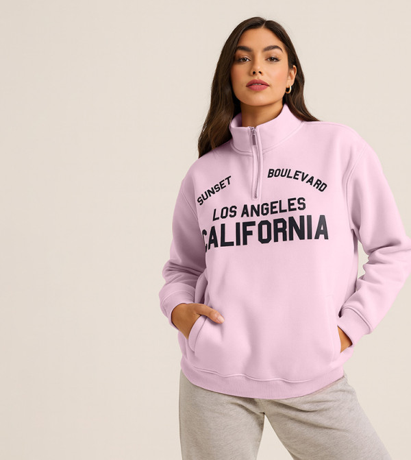 Victor and Jane  Hoodies & Sweatshirts - Pink Sweatshirts