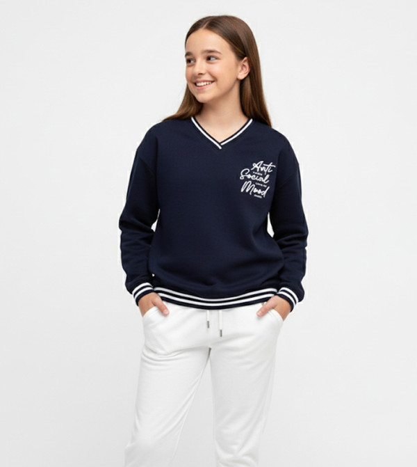 Victor and Jane Victor and Jane - Navy Sweatshirts